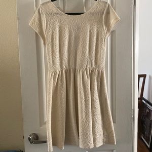 Cream Colored Dress- Size L